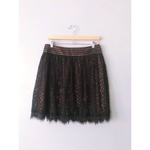 Anthropologie Lace Detailed Skirt